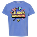 Blue Retro Calhoun Elementary School