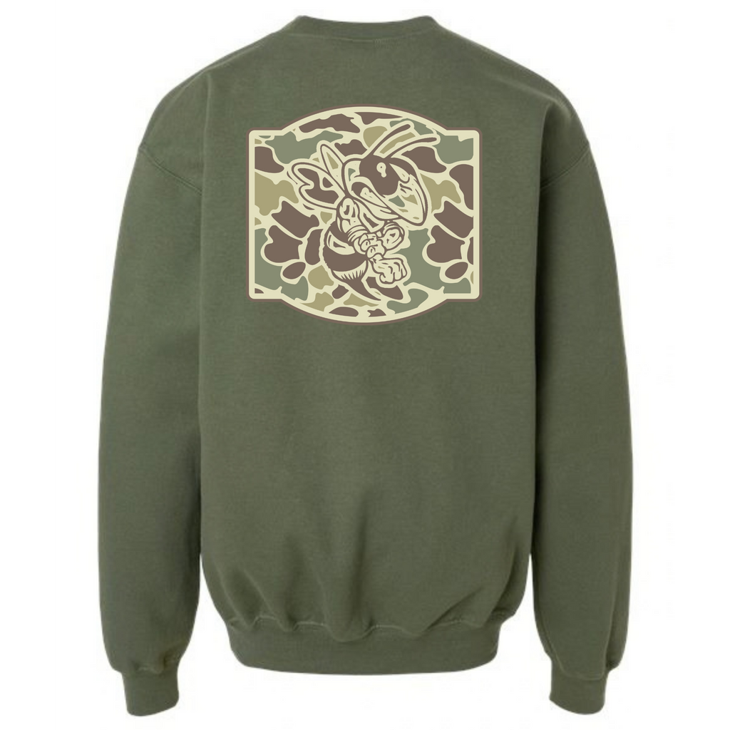 CALHOUN Camo Jackets Crewneck Sweatshirt