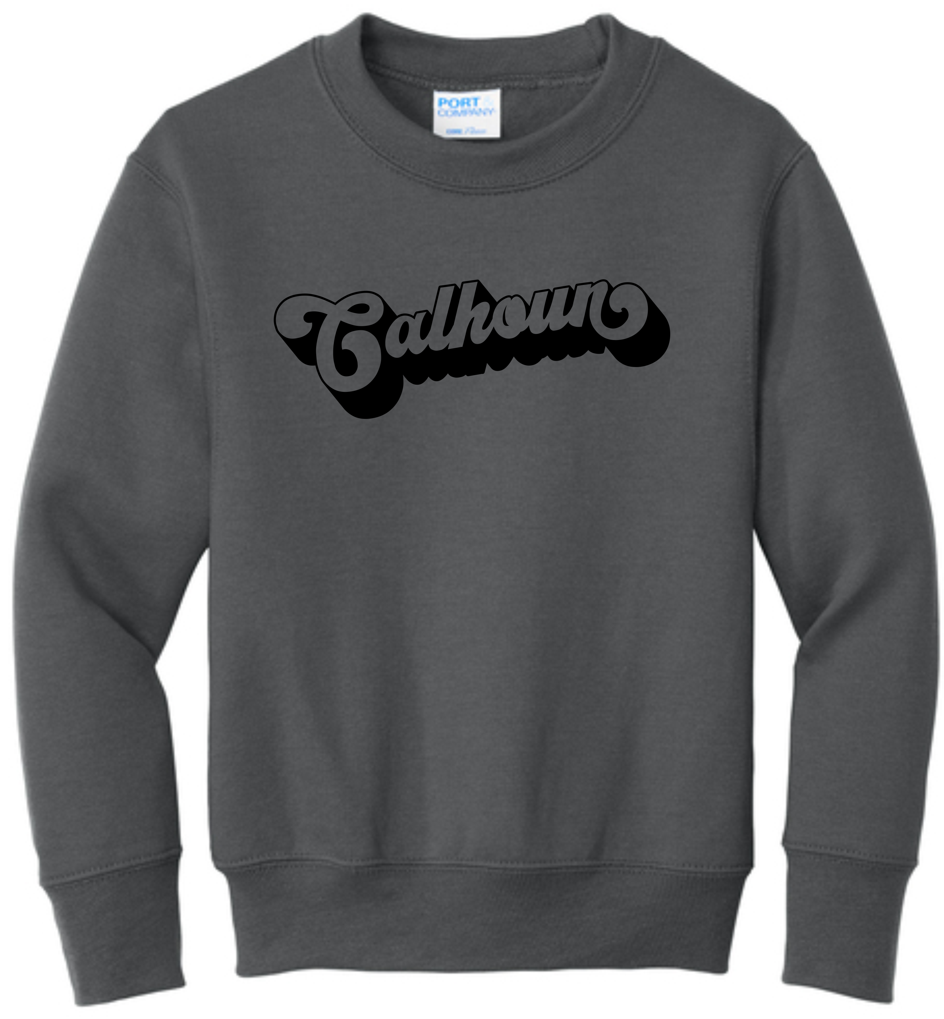 Retro Calhoun Charcoal Crewneck Sweatshirt