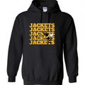 Jackets Gold with Stinger Hoodie Sweatshirt