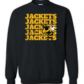 Jackets Gold with Stinger Crewneck Sweatshirt