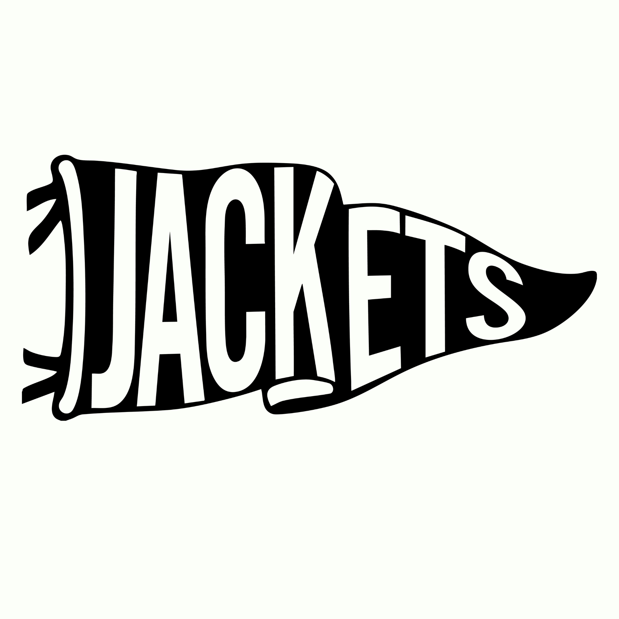 Jackets Pennant Decal